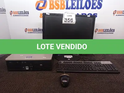 LOTE 356 - 01 CPU HP E 01 MONITOR HP C/TECLADO E MOUSE. (NO ESTADO) ATENÇÃO! FAZER A VISITAÇÃO ANTES DE ARREMATAR, NÃO SABEMOS SE FUNCIONA. LEILÃO NÃO TEM GARANTIA E NEM DEVOLUÇÃO, SUJEITO A POSSÍVEIS AVARIAS VISÍVEIS/OCULTAS E/OU AUSÊNCIA DE COMPONENTES.