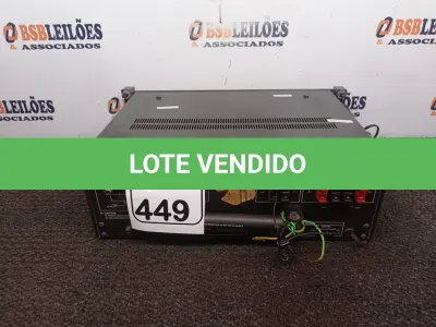 LOTE 449 - 01 RECEIVER MARCA GRADIENTE MODELOS S-96. (NO ESTADO) ATENÇÃO! FAZER A VISITAÇÃO ANTES DE ARREMATAR, NÃO SABEMOS SE FUNCIONA. LEILÃO NÃO TEM GARANTIA E NEM DEVOLUÇÃO, SUJEITO A POSSÍVEIS AVARIAS VISÍVEIS/OCULTAS E/OU AUSÊNCIA DE COMPONENTES.