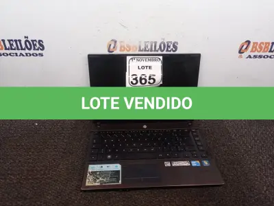 LOTE 365 - 01 NOTEBOOK MARCA HP I3 S/FONTE. (NO ESTADO) ATENÇÃO! FAZER A VISITAÇÃO ANTES DE ARREMATAR, NÃO SABEMOS SE FUNCIONA. LEILÃO NÃO TEM GARANTIA E NEM DEVOLUÇÃO, SUJEITO A POSSÍVEIS AVARIAS VISÍVEIS/OCULTAS E/OU AUSÊNCIA DE COMPONENTES.