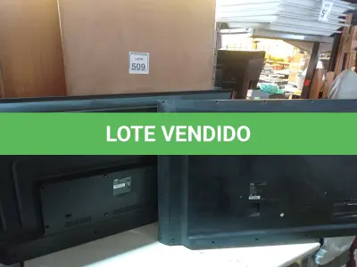 LOTE 509 - 02 TV ‘S MARCA AOC 50” P/RETIRADA DE PEÇAS. E (NO ESTADO) ATENÇÃO! FAZER A VISITAÇÃO ANTES DE ARREMATAR, NÃO SABEMOS SE FUNCIONA. LEILÃO NÃO TEM GARANTIA E NEM DEVOLUÇÃO, SUJEITO A POSSÍVEIS AVARIAS VISÍVEIS/OCULTAS E/OU AUSÊNCIA DE COMPONENTES.