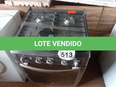 LOTE 513 - 01 FOGÃO GENERAL ELETRIC 04 BOCAS. (NO ESTADO) ATENÇÃO! FAZER A VISITAÇÃO ANTES DE ARREMATAR, NÃO SABEMOS SE FUNCIONA. LEILÃO NÃO TEM GARANTIA E NEM DEVOLUÇÃO, SUJEITO A POSSÍVEIS AVARIAS VISÍVEIS/OCULTAS E/OU AUSÊNCIA DE COMPONENTES.
