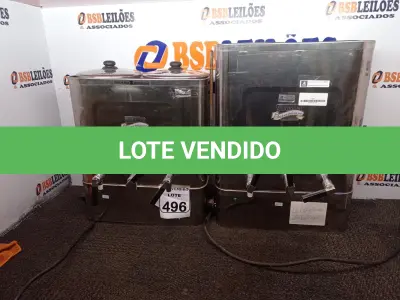 LOTE 496 - 02 CAFETEIRAS EM INOX MARCA UNIVERSAL. (NO ESTADO) ATENÇÃO! FAZER A VISITAÇÃO ANTES DE ARREMATAR, NÃO SABEMOS SE FUNCIONA. LEILÃO NÃO TEM GARANTIA E NEM DEVOLUÇÃO, SUJEITO A POSSÍVEIS AVARIAS VISÍVEIS/OCULTAS E/OU AUSÊNCIA DE COMPONENTES.