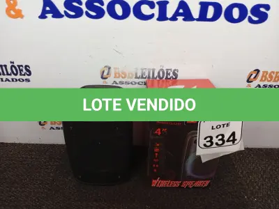 LOTE 334 - 01 CAIXA DE SOM WIRELESS SPEAKER MODELO KTS-1237. (NOVO) (NO ESTADO) ATENÇÃO! FAZER A VISITAÇÃO ANTES DE ARREMATAR, NÃO SABEMOS SE FUNCIONA. LEILÃO NÃO TEM GARANTIA E NEM DEVOLUÇÃO, SUJEITO A POSSÍVEIS AVARIAS VISÍVEIS/OCULTAS E/OU AUSÊNCIA DE COMPONENTES.