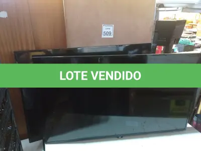 LOTE 509 - 02 TV ‘S MARCA AOC 50” P/RETIRADA DE PEÇAS. E (NO ESTADO) ATENÇÃO! FAZER A VISITAÇÃO ANTES DE ARREMATAR, NÃO SABEMOS SE FUNCIONA. LEILÃO NÃO TEM GARANTIA E NEM DEVOLUÇÃO, SUJEITO A POSSÍVEIS AVARIAS VISÍVEIS/OCULTAS E/OU AUSÊNCIA DE COMPONENTES.