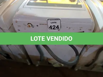LOTE 424 - 01 MÁQUINA DE LAVAR MARCA BRASTEMP 08KG. (NO ESTADO) ATENÇÃO! FAZER A VISITAÇÃO ANTES DE ARREMATAR, NÃO SABEMOS SE FUNCIONA. LEILÃO NÃO TEM GARANTIA E NEM DEVOLUÇÃO, SUJEITO A POSSÍVEIS AVARIAS VISÍVEIS/OCULTAS E/OU AUSÊNCIA DE COMPONENTES.