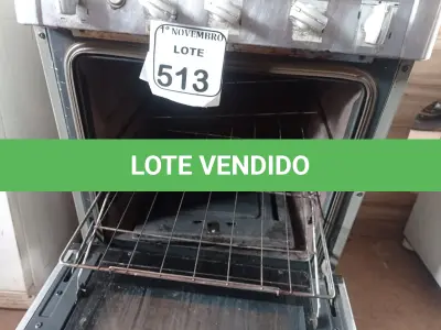 LOTE 513 - 01 FOGÃO GENERAL ELETRIC 04 BOCAS. (NO ESTADO) ATENÇÃO! FAZER A VISITAÇÃO ANTES DE ARREMATAR, NÃO SABEMOS SE FUNCIONA. LEILÃO NÃO TEM GARANTIA E NEM DEVOLUÇÃO, SUJEITO A POSSÍVEIS AVARIAS VISÍVEIS/OCULTAS E/OU AUSÊNCIA DE COMPONENTES.