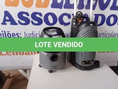 LOTE 389 - 01 ASPIRADOR DE PÓ MARCA ELECTROLUX E 01 LAVADORA DE ALTA PRESSÃO MARCA kARCHER. (NO ESTADO) ATENÇÃO! FAZER A VISITAÇÃO ANTES DE ARREMATAR, NÃO SABEMOS SE FUNCIONA. LEILÃO NÃO TEM GARANTIA E NEM DEVOLUÇÃO, SUJEITO A POSSÍVEIS AVARIAS VISÍVEIS/OCULTAS E/OU AUSÊNCIA DE COMPONENTES.