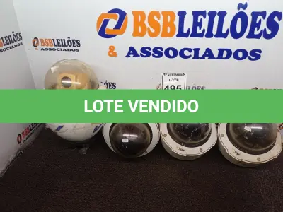 LOTE 495 - 01 LOTE COM 04 CÂMERAS DOMES. (NO ESTADO) ATENÇÃO! FAZER A VISITAÇÃO ANTES DE ARREMATAR, NÃO SABEMOS SE FUNCIONA. LEILÃO NÃO TEM GARANTIA E NEM DEVOLUÇÃO, SUJEITO A POSSÍVEIS AVARIAS VISÍVEIS/OCULTAS E/OU AUSÊNCIA DE COMPONENTES.