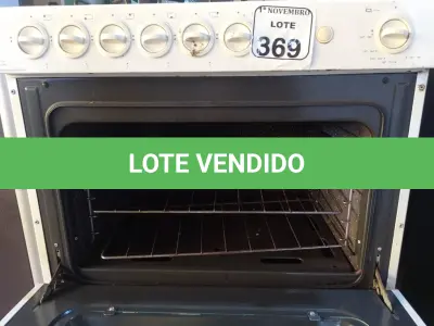 LOTE 369 - 01 FOGÃO A GÁS 06 BOCAS MARCA BRASTEMP. (NO ESTADO) ATENÇÃO! FAZER A VISITAÇÃO ANTES DE ARREMATAR, NÃO SABEMOS SE FUNCIONA. LEILÃO NÃO TEM GARANTIA E NEM DEVOLUÇÃO, SUJEITO A POSSÍVEIS AVARIAS VISÍVEIS/OCULTAS E/OU AUSÊNCIA DE COMPONENTES.