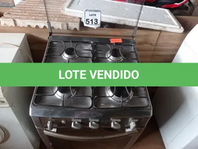 LOTE 513 - 01 FOGÃO GENERAL ELETRIC 04 BOCAS. (NO ESTADO) ATENÇÃO! FAZER A VISITAÇÃO ANTES DE ARREMATAR, NÃO SABEMOS SE FUNCIONA. LEILÃO NÃO TEM GARANTIA E NEM DEVOLUÇÃO, SUJEITO A POSSÍVEIS AVARIAS VISÍVEIS/OCULTAS E/OU AUSÊNCIA DE COMPONENTES.