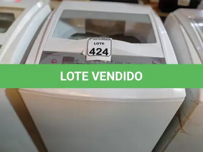 LOTE 424 - 01 MÁQUINA DE LAVAR MARCA BRASTEMP 08KG. (NO ESTADO) ATENÇÃO! FAZER A VISITAÇÃO ANTES DE ARREMATAR, NÃO SABEMOS SE FUNCIONA. LEILÃO NÃO TEM GARANTIA E NEM DEVOLUÇÃO, SUJEITO A POSSÍVEIS AVARIAS VISÍVEIS/OCULTAS E/OU AUSÊNCIA DE COMPONENTES.
