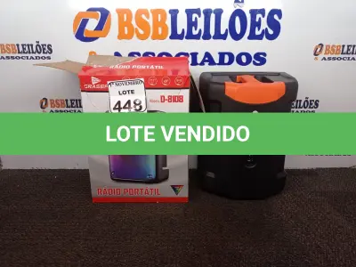 LOTE 448 - 01 CAIXA DE SOM PORTÁTIL GRASEP MODELO D-8108. (NOVO) (NO ESTADO) ATENÇÃO! FAZER A VISITAÇÃO ANTES DE ARREMATAR, NÃO SABEMOS SE FUNCIONA. LEILÃO NÃO TEM GARANTIA E NEM DEVOLUÇÃO, SUJEITO A POSSÍVEIS AVARIAS VISÍVEIS/OCULTAS E/OU AUSÊNCIA DE COMPONENTES.