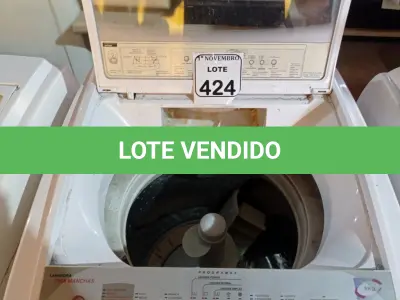 LOTE 424 - 01 MÁQUINA DE LAVAR MARCA BRASTEMP 08KG. (NO ESTADO) ATENÇÃO! FAZER A VISITAÇÃO ANTES DE ARREMATAR, NÃO SABEMOS SE FUNCIONA. LEILÃO NÃO TEM GARANTIA E NEM DEVOLUÇÃO, SUJEITO A POSSÍVEIS AVARIAS VISÍVEIS/OCULTAS E/OU AUSÊNCIA DE COMPONENTES.