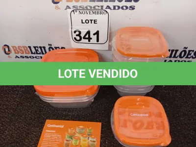 LOTE 341 - 01 CONJUNTO DE POTES DE PLÁSTICO C/ 12 UNIDADES (NOVO). (NO ESTADO) ATENÇÃO! FAZER A VISITAÇÃO ANTES DE ARREMATAR, NÃO SABEMOS SE FUNCIONA. LEILÃO NÃO TEM GARANTIA E NEM DEVOLUÇÃO, SUJEITO A POSSÍVEIS AVARIAS VISÍVEIS/OCULTAS E/OU AUSÊNCIA DE COMPONENTES.