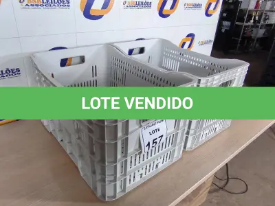LOTE 157 - 02 CAIXAS PARA TRANSPORTE. (NO ESTADO) ATENÇÃO! FAZER A VISITAÇÃO ANTES DE ARREMATAR, NÃO SABEMOS SE FUNCIONA. LEILÃO NÃO TEM GARANTIA E NEM DEVOLUÇÃO, SUJEITO A POSSÍVEIS AVARIAS VISÍVEIS/OCULTAS E/OU AUSÊNCIA DE COMPONENTES.