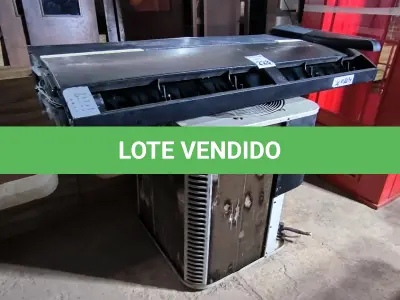 LOTE 228 - 01 AR CONDICIONADO COM 01 EVAPORADORA DE TETO. (NO ESTADO) ATENÇÃO! FAZER A VISITAÇÃO ANTES DE ARREMATAR, NÃO SABEMOS SE FUNCIONA. LEILÃO NÃO TEM GARANTIA E NEM DEVOLUÇÃO, SUJEITO A POSSÍVEIS AVARIAS VISÍVEIS/OCULTAS E/OU AUSÊNCIA DE COMPONENTES.