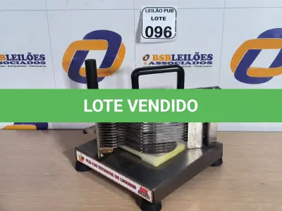 LOTE 096 - 01 FATIADOR PARA LEGUMES FLB-180 BRAESI. (NO ESTADO) ATENÇÃO! FAZER A VISITAÇÃO ANTES DE ARREMATAR, NÃO SABEMOS SE FUNCIONA. LEILÃO NÃO TEM GARANTIA E NEM DEVOLUÇÃO, SUJEITO A POSSÍVEIS AVARIAS VISÍVEIS/OCULTAS E/OU AUSÊNCIA DE COMPONENTES.