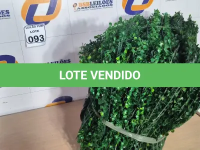 LOTE 093 - 01 LOTE C/PLANTAS ARTIFICIAIS. (NO ESTADO) ATENÇÃO! FAZER A VISITAÇÃO ANTES DE ARREMATAR, NÃO SABEMOS SE FUNCIONA. LEILÃO NÃO TEM GARANTIA E NEM DEVOLUÇÃO, SUJEITO A POSSÍVEIS AVARIAS VISÍVEIS/OCULTAS E/OU AUSÊNCIA DE COMPONENTES.