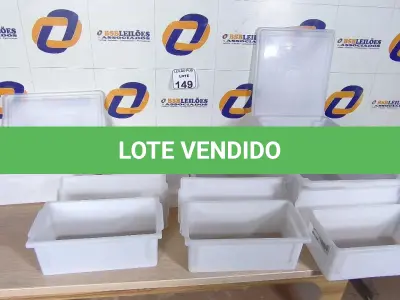 LOTE 149 - 07 CAIXAS ORGANIZADORAS EM PLÁSTICO TAMANHOS DIVERSOS. (NO ESTADO) ATENÇÃO! FAZER A VISITAÇÃO ANTES DE ARREMATAR, NÃO SABEMOS SE FUNCIONA. LEILÃO NÃO TEM GARANTIA E NEM DEVOLUÇÃO, SUJEITO A POSSÍVEIS AVARIAS VISÍVEIS/OCULTAS E/OU AUSÊNCIA DE COMPONENTES.