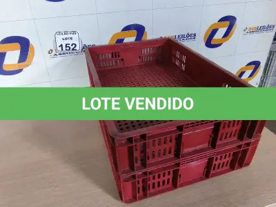 LOTE 152 - 02 CAIXAS ORGANIZADORAS EM PLÁSTICO NA COR VERMELHA. (NO ESTADO) ATENÇÃO! FAZER A VISITAÇÃO ANTES DE ARREMATAR, NÃO SABEMOS SE FUNCIONA. LEILÃO NÃO TEM GARANTIA E NEM DEVOLUÇÃO, SUJEITO A POSSÍVEIS AVARIAS VISÍVEIS/OCULTAS E/OU AUSÊNCIA DE COMPONENTES.
