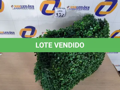 LOTE 132 - 01 LOTE C/PLANTAS ARTIFICIAIS. (NO ESTADO) ATENÇÃO! FAZER A VISITAÇÃO ANTES DE ARREMATAR, NÃO SABEMOS SE FUNCIONA. LEILÃO NÃO TEM GARANTIA E NEM DEVOLUÇÃO, SUJEITO A POSSÍVEIS AVARIAS VISÍVEIS/OCULTAS E/OU AUSÊNCIA DE COMPONENTES.