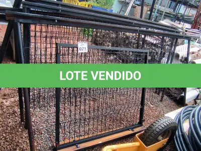 LOTE 071 - 04 TELAS DE ALAMBRADO PARA CERCADO 2,60CM X 1,20CM. (NO ESTADO) ATENÇÃO! FAZER A VISITAÇÃO ANTES DE ARREMATAR, NÃO SABEMOS SE FUNCIONA. LEILÃO NÃO TEM GARANTIA E NEM DEVOLUÇÃO, SUJEITO A POSSÍVEIS AVARIAS VISÍVEIS/OCULTAS E/OU AUSÊNCIA DE COMPONENTES.