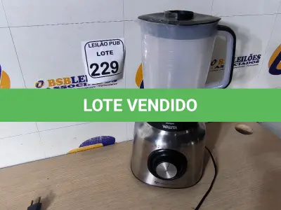 LOTE 229 - 01 LIQUIDIFICADOR PHILIPS WALITA 220VOLTS. (NO ESTADO) ATENÇÃO! FAZER A VISITAÇÃO ANTES DE ARREMATAR, NÃO SABEMOS SE FUNCIONA. LEILÃO NÃO TEM GARANTIA E NEM DEVOLUÇÃO, SUJEITO A POSSÍVEIS AVARIAS VISÍVEIS/OCULTAS E/OU AUSÊNCIA DE COMPONENTES.