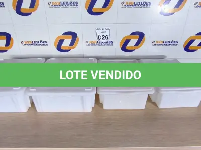 LOTE 026 - 04 CAIXAS ORGANIZADORAS EM PLÁSTICO. (NO ESTADO) ATENÇÃO! FAZER A VISITAÇÃO ANTES DE ARREMATAR, NÃO SABEMOS SE FUNCIONA. LEILÃO NÃO TEM GARANTIA E NEM DEVOLUÇÃO, SUJEITO A POSSÍVEIS AVARIAS VISÍVEIS/OCULTAS E/OU AUSÊNCIA DE COMPONENTES.
