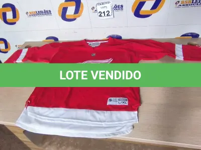 LOTE 212 - 01 CAMISA NHL PARA DECORAÇÃO. (NO ESTADO) ATENÇÃO! FAZER A VISITAÇÃO ANTES DE ARREMATAR, NÃO SABEMOS SE FUNCIONA. LEILÃO NÃO TEM GARANTIA E NEM DEVOLUÇÃO, SUJEITO A POSSÍVEIS AVARIAS VISÍVEIS/OCULTAS E/OU AUSÊNCIA DE COMPONENTES.