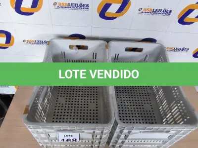 LOTE 168 - 02 CAIXAS PARA TRANSPORTE. (NO ESTADO) ATENÇÃO! FAZER A VISITAÇÃO ANTES DE ARREMATAR, NÃO SABEMOS SE FUNCIONA. LEILÃO NÃO TEM GARANTIA E NEM DEVOLUÇÃO, SUJEITO A POSSÍVEIS AVARIAS VISÍVEIS/OCULTAS E/OU AUSÊNCIA DE COMPONENTES.