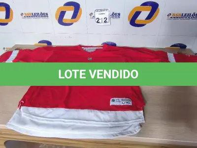 LOTE 212 - 01 CAMISA NHL PARA DECORAÇÃO. (NO ESTADO) ATENÇÃO! FAZER A VISITAÇÃO ANTES DE ARREMATAR, NÃO SABEMOS SE FUNCIONA. LEILÃO NÃO TEM GARANTIA E NEM DEVOLUÇÃO, SUJEITO A POSSÍVEIS AVARIAS VISÍVEIS/OCULTAS E/OU AUSÊNCIA DE COMPONENTES.
