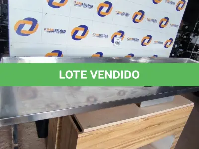LOTE 003 - 01 PIA EM INOX MEDINDO 2,34CM X 0,61CM. (NO ESTADO) ATENÇÃO! FAZER A VISITAÇÃO ANTES DE ARREMATAR, NÃO SABEMOS SE FUNCIONA. LEILÃO NÃO TEM GARANTIA E NEM DEVOLUÇÃO, SUJEITO A POSSÍVEIS AVARIAS VISÍVEIS/OCULTAS E/OU AUSÊNCIA DE COMPONENTES.
