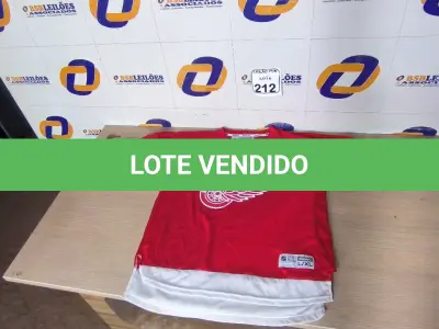 LOTE 212 - 01 CAMISA NHL PARA DECORAÇÃO. (NO ESTADO) ATENÇÃO! FAZER A VISITAÇÃO ANTES DE ARREMATAR, NÃO SABEMOS SE FUNCIONA. LEILÃO NÃO TEM GARANTIA E NEM DEVOLUÇÃO, SUJEITO A POSSÍVEIS AVARIAS VISÍVEIS/OCULTAS E/OU AUSÊNCIA DE COMPONENTES.
