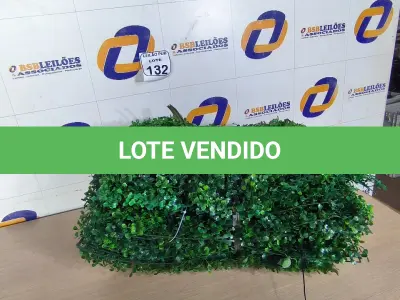 LOTE 132 - 01 LOTE C/PLANTAS ARTIFICIAIS. (NO ESTADO) ATENÇÃO! FAZER A VISITAÇÃO ANTES DE ARREMATAR, NÃO SABEMOS SE FUNCIONA. LEILÃO NÃO TEM GARANTIA E NEM DEVOLUÇÃO, SUJEITO A POSSÍVEIS AVARIAS VISÍVEIS/OCULTAS E/OU AUSÊNCIA DE COMPONENTES.