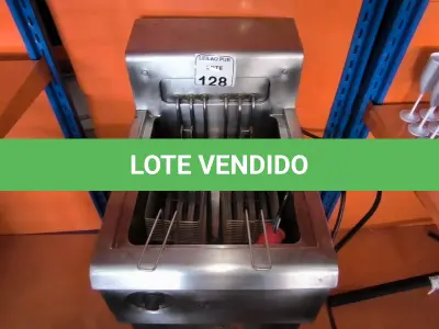 LOTE 128 - 01 FRITADEIRA ELÉTRICA ÁGUA E ÓLEO COM CESTOS. (NO ESTADO) ATENÇÃO! FAZER A VISITAÇÃO ANTES DE ARREMATAR, NÃO SABEMOS SE FUNCIONA. LEILÃO NÃO TEM GARANTIA E NEM DEVOLUÇÃO, SUJEITO A POSSÍVEIS AVARIAS VISÍVEIS/OCULTAS E/OU AUSÊNCIA DE COMPONENTES.