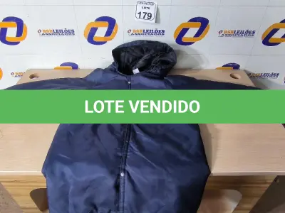 LOTE 179 - 01 CASACO PARA CÂMARA FRIA TAMANHO G. (NO ESTADO) ATENÇÃO! FAZER A VISITAÇÃO ANTES DE ARREMATAR, NÃO SABEMOS SE FUNCIONA. LEILÃO NÃO TEM GARANTIA E NEM DEVOLUÇÃO, SUJEITO A POSSÍVEIS AVARIAS VISÍVEIS/OCULTAS E/OU AUSÊNCIA DE COMPONENTES.