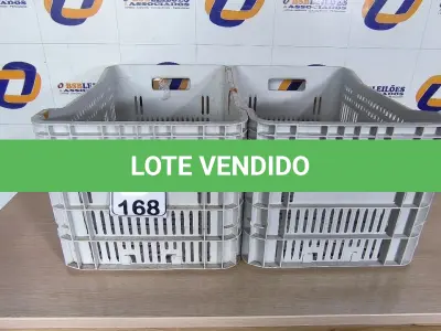 LOTE 168 - 02 CAIXAS PARA TRANSPORTE. (NO ESTADO) ATENÇÃO! FAZER A VISITAÇÃO ANTES DE ARREMATAR, NÃO SABEMOS SE FUNCIONA. LEILÃO NÃO TEM GARANTIA E NEM DEVOLUÇÃO, SUJEITO A POSSÍVEIS AVARIAS VISÍVEIS/OCULTAS E/OU AUSÊNCIA DE COMPONENTES.