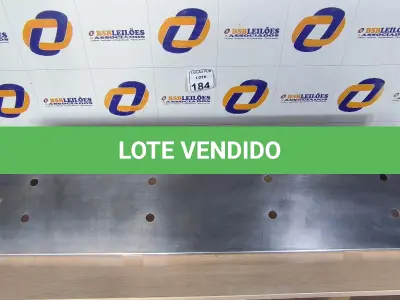LOTE 184 - 01 PRATELEIRA DE PAREDE EM INOX MEDINDO 0,35CM X 1,50CM. (NO ESTADO) ATENÇÃO! FAZER A VISITAÇÃO ANTES DE ARREMATAR, NÃO SABEMOS SE FUNCIONA. LEILÃO NÃO TEM GARANTIA E NEM DEVOLUÇÃO, SUJEITO A POSSÍVEIS AVARIAS VISÍVEIS/OCULTAS E/OU AUSÊNCIA DE COMPONENTES.