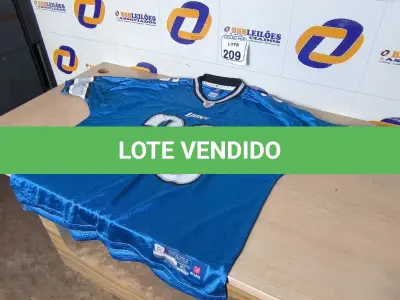 LOTE 209 - 01 CAMISA DO LIONS PARA DECORAÇÃO. (NO ESTADO) ATENÇÃO! FAZER A VISITAÇÃO ANTES DE ARREMATAR, NÃO SABEMOS SE FUNCIONA. LEILÃO NÃO TEM GARANTIA E NEM DEVOLUÇÃO, SUJEITO A POSSÍVEIS AVARIAS VISÍVEIS/OCULTAS E/OU AUSÊNCIA DE COMPONENTES.