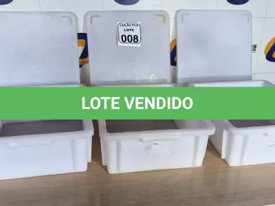LOTE 008 - 03 CAIXAS ORGANIZADORAS EM PLÁSTICO. (NO ESTADO) ATENÇÃO! FAZER A VISITAÇÃO ANTES DE ARREMATAR, NÃO SABEMOS SE FUNCIONA. LEILÃO NÃO TEM GARANTIA E NEM DEVOLUÇÃO, SUJEITO A POSSÍVEIS AVARIAS VISÍVEIS/OCULTAS E/OU AUSÊNCIA DE COMPONENTES.