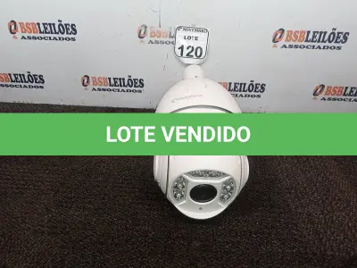 LOTE 120 - 01 CÂMERA DOME MARCA EAGLEVISION. (NO ESTADO) ATENÇÃO! FAZER A VISITAÇÃO ANTES DE ARREMATAR, NÃO SABEMOS SE FUNCIONA. LEILÃO NÃO TEM GARANTIA E NEM DEVOLUÇÃO, SUJEITO A POSSÍVEIS AVARIAS VISÍVEIS/OCULTAS E/OU AUSÊNCIA DE COMPONENTES.