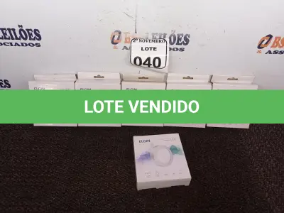 LOTE 040 - 01 LUMINÁRIA REDONDA DE SOBREPOR LED MARCA ELGIN BIVOLT(NOVO). (NO ESTADO) ATENÇÃO! FAZER A VISITAÇÃO ANTES DE ARREMATAR, NÃO SABEMOS SE FUNCIONA. LEILÃO NÃO TEM GARANTIA E NEM DEVOLUÇÃO, SUJEITO A POSSÍVEIS AVARIAS VISÍVEIS/OCULTAS E/OU AUSÊNCIA DE COMPONENTES.