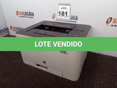 LOTE 181 - 01 IMPRESSORA SAMSUNG MODELO CLT365W. (NO ESTADO) ATENÇÃO! FAZER A VISITAÇÃO ANTES DE ARREMATAR, NÃO SABEMOS SE FUNCIONA. LEILÃO NÃO TEM GARANTIA E NEM DEVOLUÇÃO, SUJEITO A POSSÍVEIS AVARIAS VISÍVEIS/OCULTAS E/OU AUSÊNCIA DE COMPONENTES.