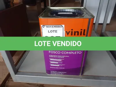 LOTE 067 - 01 LATA DE TINTA BRANCO NEVE FOSCO 18L INTERNA/EXTERNA SUVINIL (NOVO). (NO ESTADO) ATENÇÃO! FAZER A VISITAÇÃO ANTES DE ARREMATAR, NÃO SABEMOS SE FUNCIONA. LEILÃO NÃO TEM GARANTIA E NEM DEVOLUÇÃO, SUJEITO A POSSÍVEIS AVARIAS VISÍVEIS/OCULTAS E/OU AUSÊNCIA DE COMPONENTES.