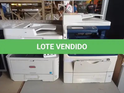 LOTE 114 - 02 IMPRESSORAS MULTIFUNCIONAIS MARCAS XEROX E OKI. (NO ESTADO) ATENÇÃO! FAZER A VISITAÇÃO ANTES DE ARREMATAR, NÃO SABEMOS SE FUNCIONA. LEILÃO NÃO TEM GARANTIA E NEM DEVOLUÇÃO, SUJEITO A POSSÍVEIS AVARIAS VISÍVEIS/OCULTAS E/OU AUSÊNCIA DE COMPONENTES.