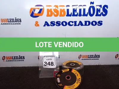 LOTE 348 - 08 DISCOS FLAP 180X22MM MARCA FERTAK(NOVO). (NO ESTADO) ATENÇÃO! FAZER A VISITAÇÃO ANTES DE ARREMATAR, NÃO SABEMOS SE FUNCIONA. LEILÃO NÃO TEM GARANTIA E NEM DEVOLUÇÃO, SUJEITO A POSSÍVEIS AVARIAS VISÍVEIS/OCULTAS E/OU AUSÊNCIA DE COMPONENTES.