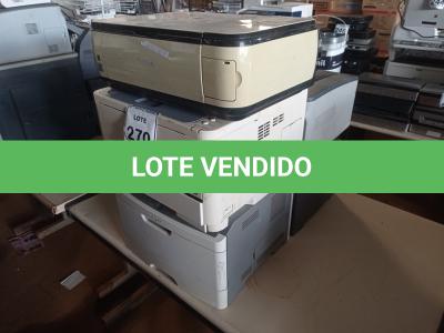 LOTE 270 - 05 IMPRESSORAS MARCAS E MODELOS DIVERSOS. (NO ESTADO) ATENÇÃO! FAZER A VISITAÇÃO ANTES DE ARREMATAR, NÃO SABEMOS SE FUNCIONA. LEILÃO NÃO TEM GARANTIA E NEM DEVOLUÇÃO, SUJEITO A POSSÍVEIS AVARIAS VISÍVEIS/OCULTAS E/OU AUSÊNCIA DE COMPONENTES.
