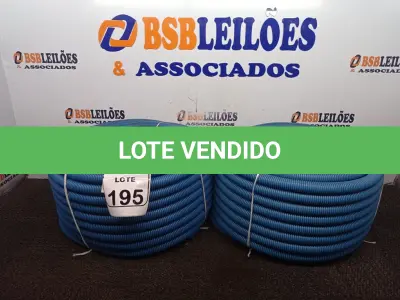 LOTE 195 - 02 ROLOS ELETRODUTOS CORRUGADOS(NOVO). (NO ESTADO) ATENÇÃO! FAZER A VISITAÇÃO ANTES DE ARREMATAR, NÃO SABEMOS SE FUNCIONA. LEILÃO NÃO TEM GARANTIA E NEM DEVOLUÇÃO, SUJEITO A POSSÍVEIS AVARIAS VISÍVEIS/OCULTAS E/OU AUSÊNCIA DE COMPONENTES.