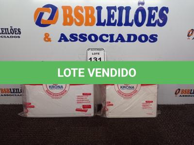 LOTE 131 - 01 CAIXA DE PASSAGEM E 01 QUADRO DE DISTRIBUIÇÃO MARCA KRONA(NOVO). (NO ESTADO) ATENÇÃO! FAZER A VISITAÇÃO ANTES DE ARREMATAR, NÃO SABEMOS SE FUNCIONA. LEILÃO NÃO TEM GARANTIA E NEM DEVOLUÇÃO, SUJEITO A POSSÍVEIS AVARIAS VISÍVEIS/OCULTAS E/OU AUSÊNCIA DE COMPONENTES.