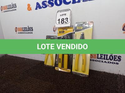 LOTE 183 - 01 ALICATE DE CORTE, 01 ALICATE GRIPADOR, 01 ALICATE MULTIFUNÇÃO MARCA FERTAK(NOVO). (NO ESTADO) ATENÇÃO! FAZER A VISITAÇÃO ANTES DE ARREMATAR, NÃO SABEMOS SE FUNCIONA. LEILÃO NÃO TEM GARANTIA E NEM DEVOLUÇÃO, SUJEITO A POSSÍVEIS AVARIAS VISÍVEIS/OCULTAS E/OU AUSÊNCIA DE COMPONENTES.